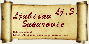Ljubisav Supurović vizit kartica